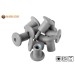 Vorschaubild Stainless steel threaded sleeve for balcony screws with UV-resistant head paint in dust grey (RAL7037)
