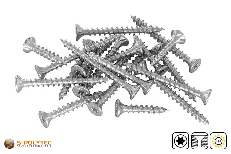 Countersunk screw fischer PowerFast II Ø 4.5mm with full thread in various thread lengths