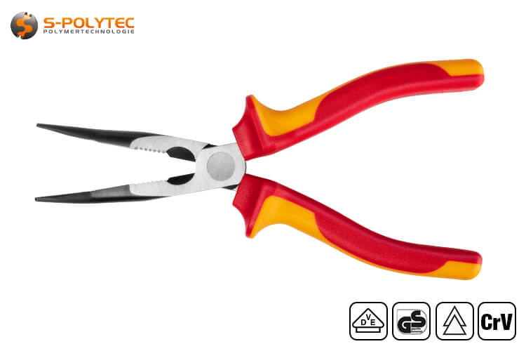 The ergonomic handle made of two-component PVC ensures an optimal grip and maximum safety