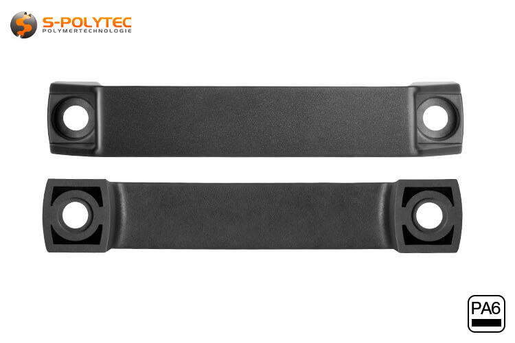 The black polyamide handles are ideal for indoor constructions, for example as furniture handles