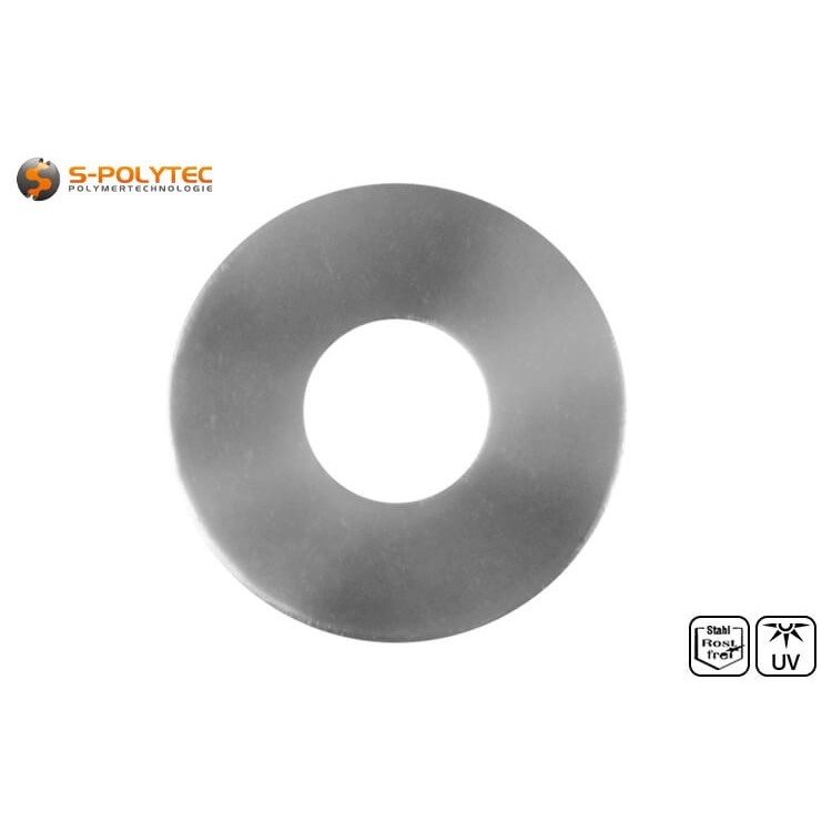 The washers have an outer diameter of 15mm and an inner diameter of 5.3mm