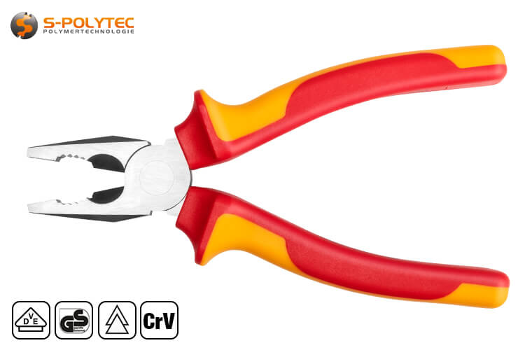 The ergonomic handle is made of two-component PVC for fatigue-free working