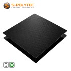 Kunststoffplatte PE-HD 2mm Schwarz 1000 x 500 mm HDPE