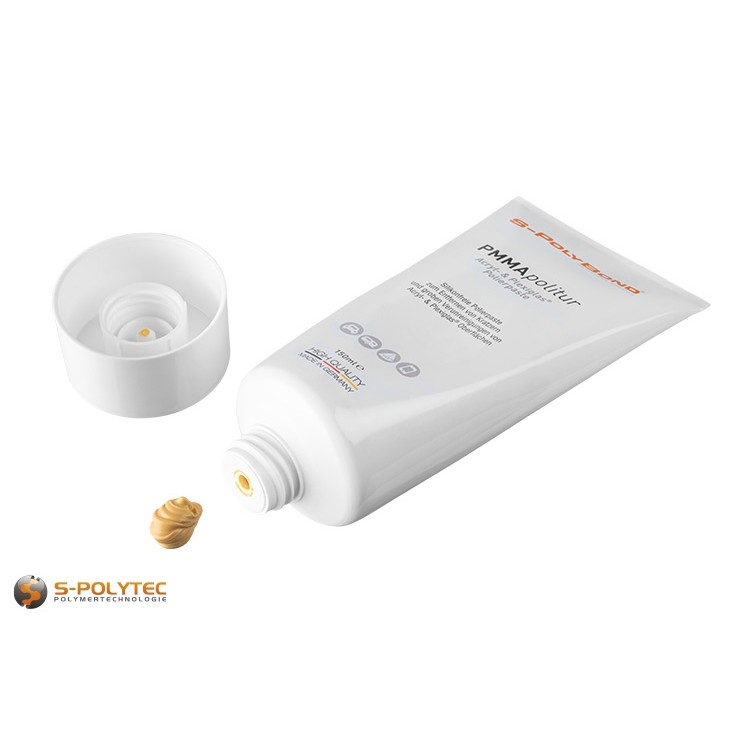 S-Polybond PMMApolitur - Special polishing paste for refreshing and polishing acrylic and Plexiglas surfaces