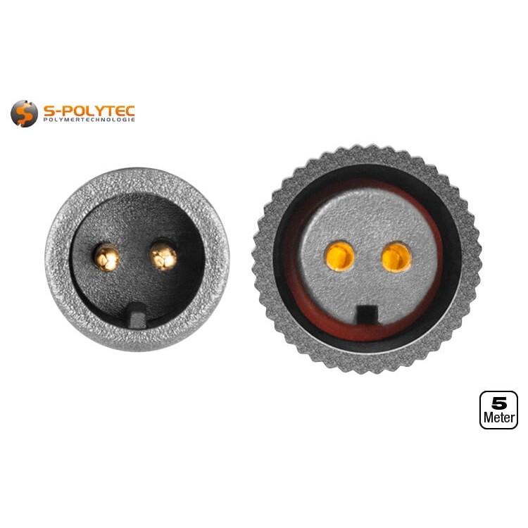 The screw connection has a seal and is protected against dust and splash water