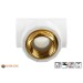 Vorschaubild Aqua-Plus PP-R T-piece for PP-R pipes in white in various sizes with branching female thread made of brass
