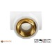 Vorschaubild Aqua-Plus PP-R T-piece for PP-R pipes in white in various sizes with branching female thread made of brass