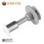 Balcony screw-set with threaded sleeve pure white (RAL 9010)