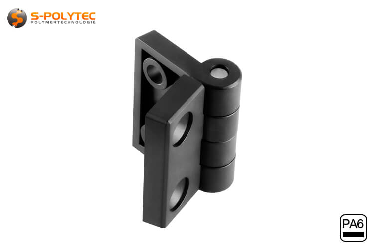 The door hinges made of lightweight polyamide are available in three versions for construction profiles with a 6mm or 8mm groove