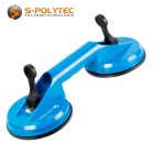 The double suction cup has two robust toggle levers for maximum safety and load-bearing capacity through vacuum