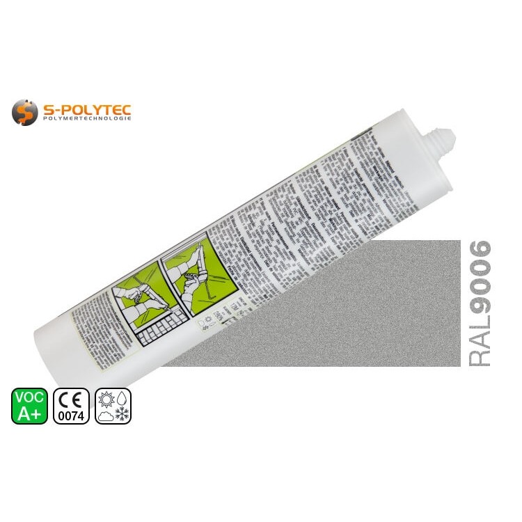 Professional silicone Parasilico AM-85 white aluminium in RAL 9006 (metallic)