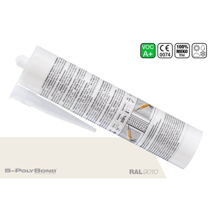 Pure white silicone based on alkoxy-technologie from S-Polybond SILIKONprofi