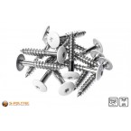 Buy matching HPL screws pure white (RAL 9010) directly with it