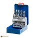 Vorschaubild High quality twist drill bit set DIN 338 HSS-G in Ø 1,0mm - 10,0mm for plastic plates and metal