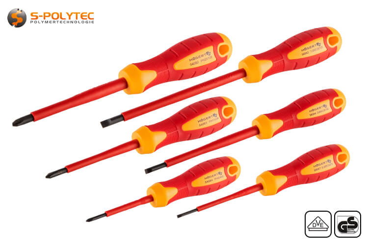 The VDE screwdrivers are insulated up to 1000V to protect against electrical hazards