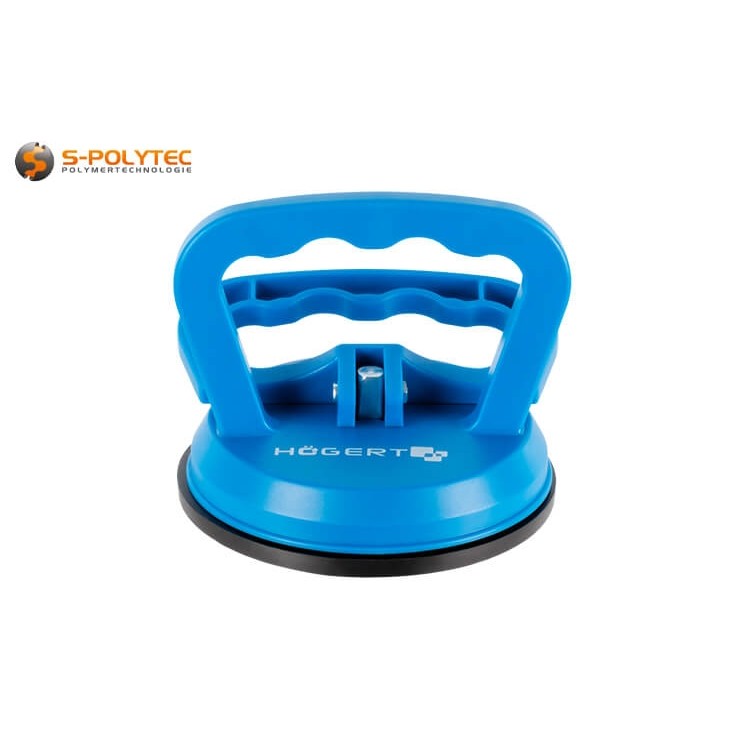 The compact one-hand suction lifters are ideal for easy relocation of solar modules in mobile balcony power plants.