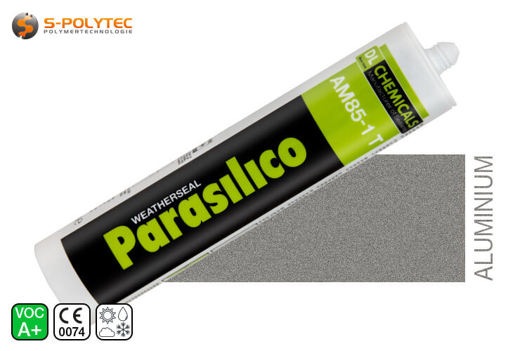 Silicone Parasilico AM-85-1 T in aluminium silver