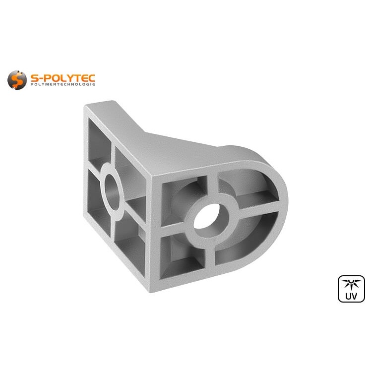 The mounting brackets can be used to screw construction profiles together at right angles