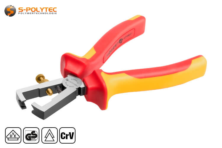 The VDE wire stripper is insulated up to 1000V AC voltage to protect against electrical hazards
