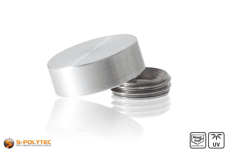 Screw cap stainless steel 15mm SPolytec