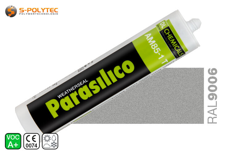 Silicone Parasilico AM-85 aluminium in RAL 9006 (white aluminium)