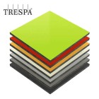 Trespa® Meteon® FR UNI COLOURS HPL panels in various colours with surface decor on both sides