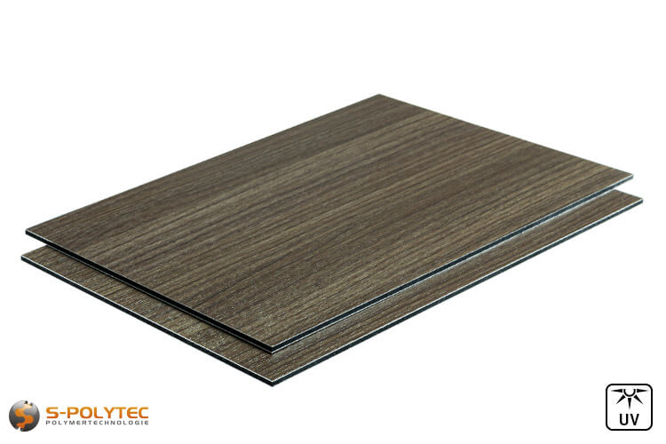 Our aluminium composite panels in wood decor ash as balcony cladding in the online shop of S-Polytec