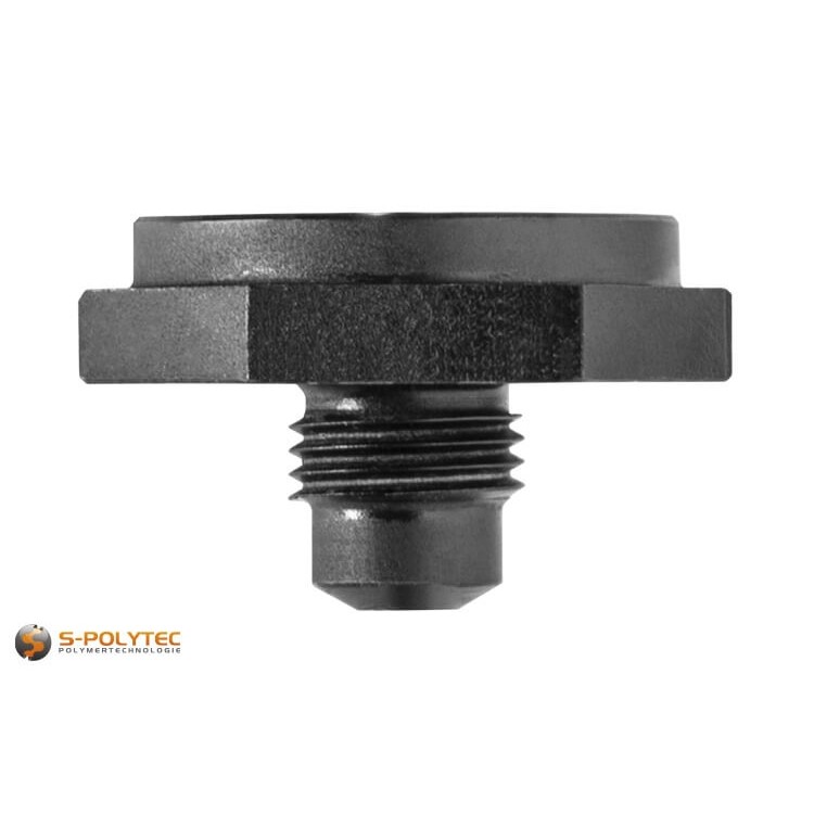 The special gauge mouthpiece HPL16 has an M10 thread receptacle and is compatible with all common riveting tongs