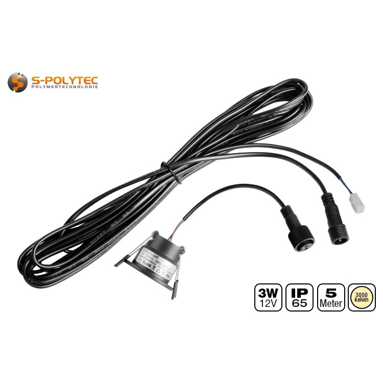 The dimmable Ø 36mm spotlight has an installation diameter of 28mm and an installation depth of just 29mm