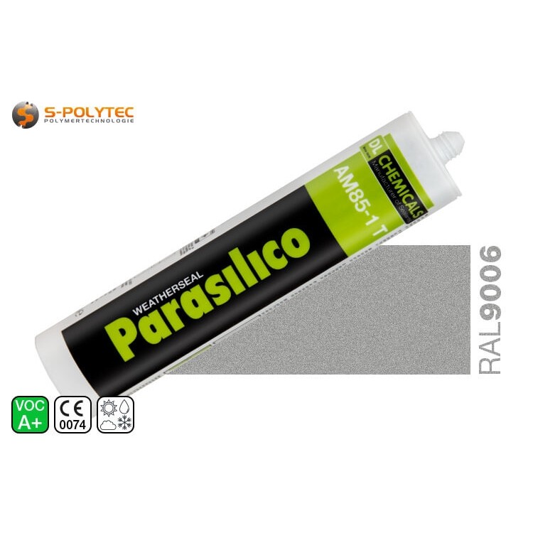 Silicone Parasilico AM-85 aluminium in RAL 9006 (white aluminium)