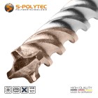 Hammer drill bit with SDS plus holder for stone, clinker, masonry, brick, concrete and reinforced concrete in many sizes