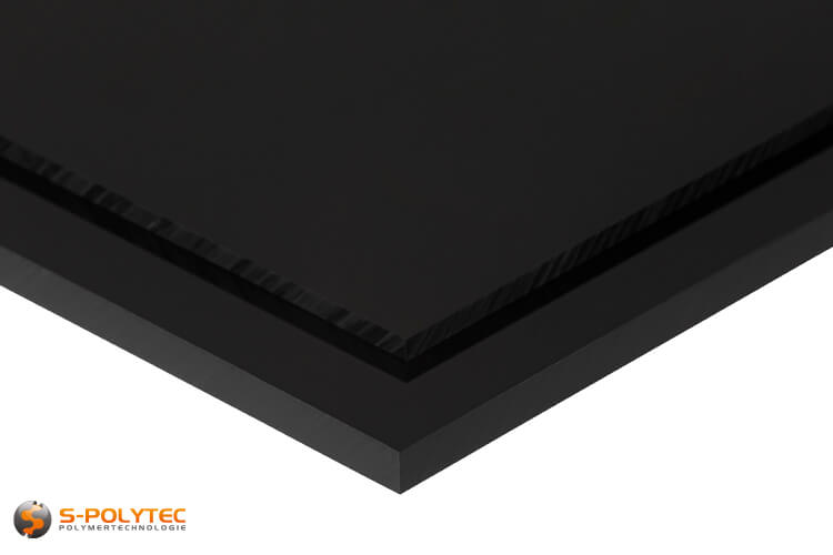 ABS sheets black cut to size with thicknesses from 1mm-10mm - Detailed view