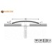 Vorschaubild The stainless steel door profile with a width of 40mm and length of 100cm is suitable for most front doors