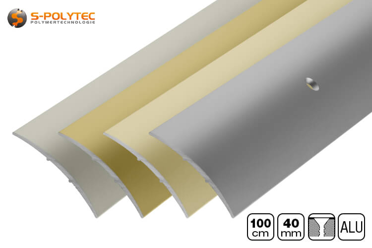 The perforated 40mm floor profiles made of anodised aluminium are corrosion-resistant and suitable for outdoor use