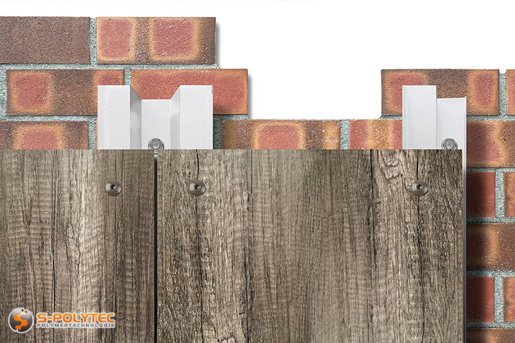 Aluminium Z-profile montage the substructure suitable for HPL sheets