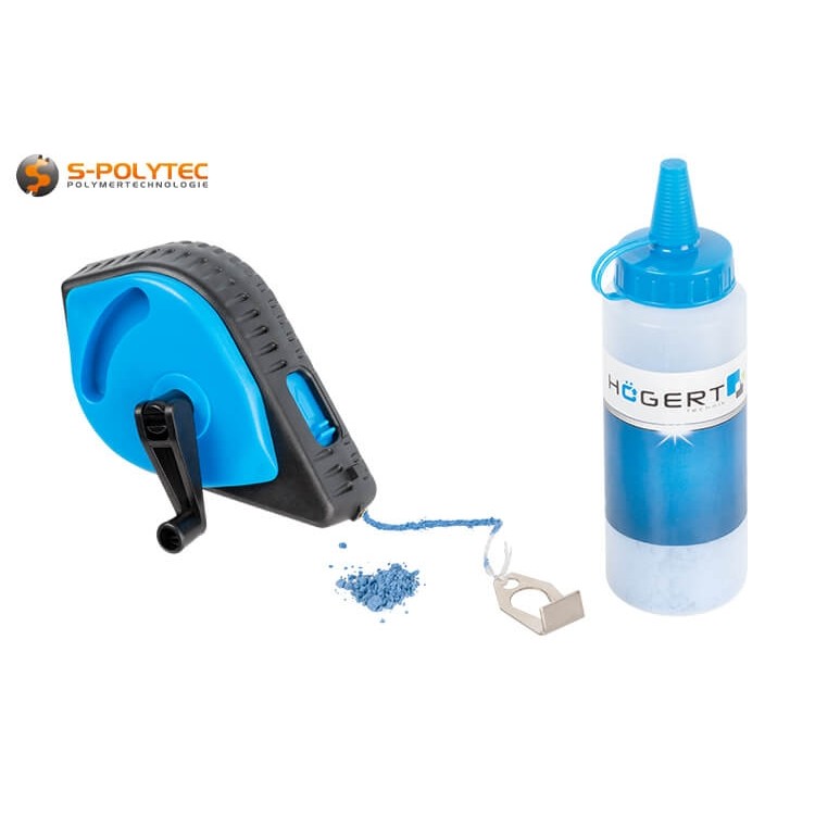 Marking impact cord for precise marking of straight routes with a length of 30 metres