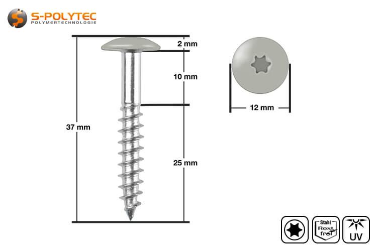 The HPL screws in Silver Grey are suitable for facade systems with Trespa® Meteon® FR thanks to facade approval