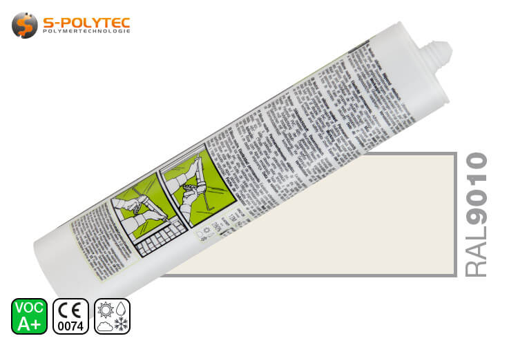 Silicone Parasilico AM-85-1 pure white RAL9010 for in and outdoor use