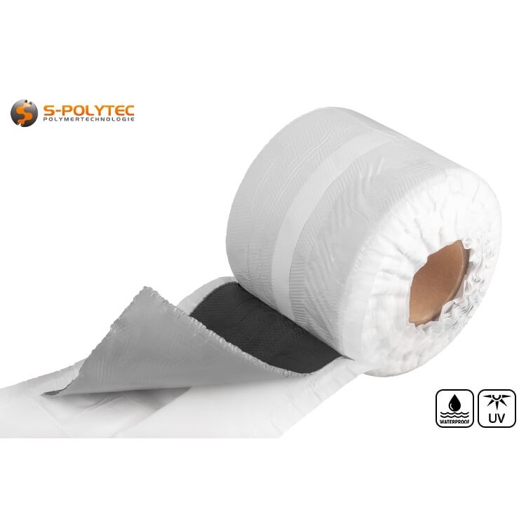 The three-layer lead substitute in black with aluminium expandedmetal is flexible and very easy to shape