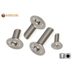 Buy matching Countersunk head screw made of carbon steel (nickel-plated) directly with it