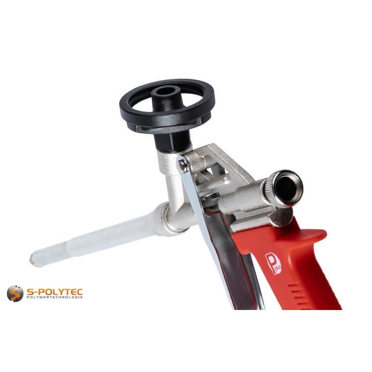 The PU foam gun can be essential disassembled for easy cleaning