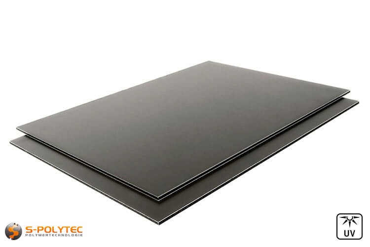 Aluminium composite panels 3mm (dibond) in anthracite in custom cut