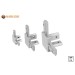 Vorschaubild Our 3-way profile connectors for connecting three construction profiles at a right angle