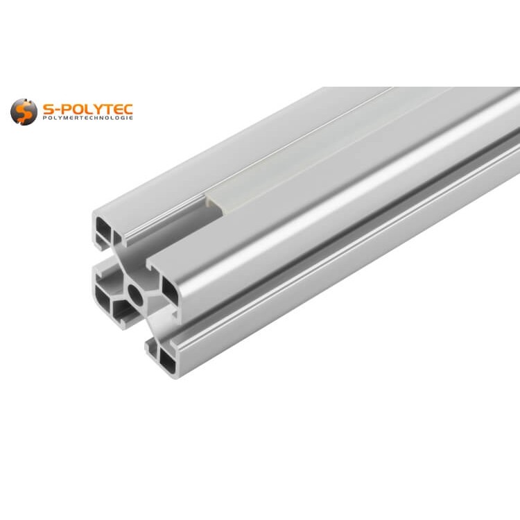 The PVC groove cover strips are opal with a light transmission of approx. 50%