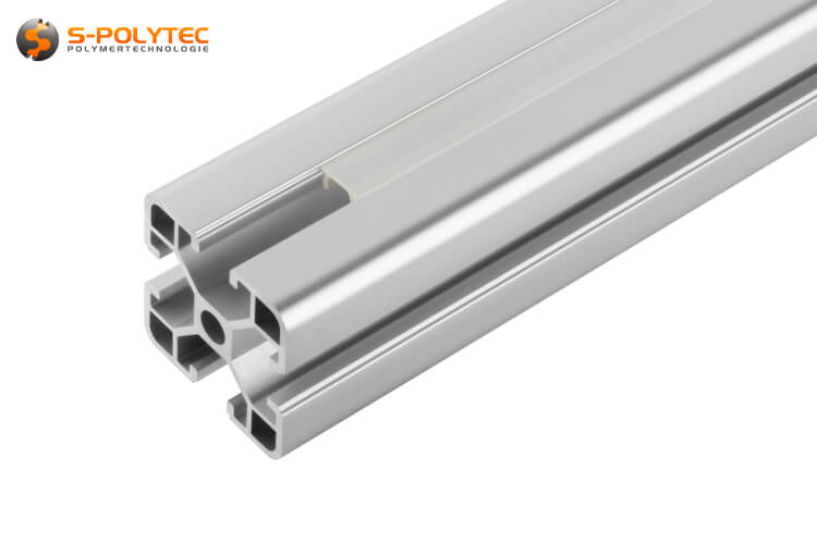 The PVC groove cover strips are opal with a light transmission of approx. 50%