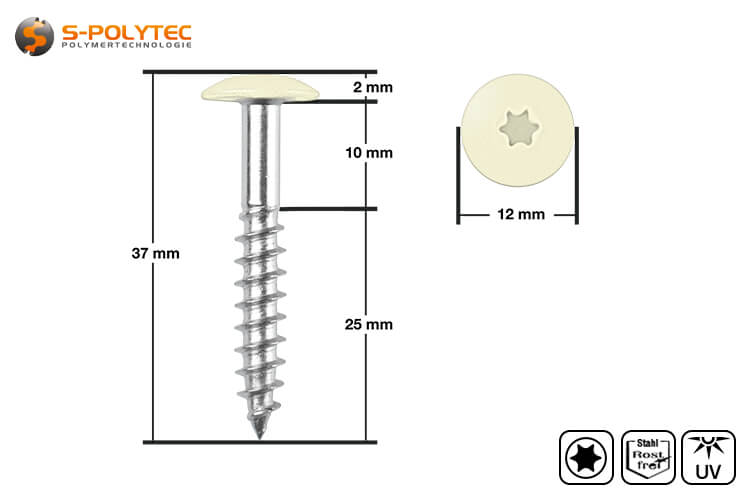 The HPL screws in White with facade approval are suitable for facade cladding with Trespa® Meteon® FR