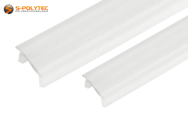 The plastic cover strips are suitable for construction profiles with a groove width of 6 or 8 mm