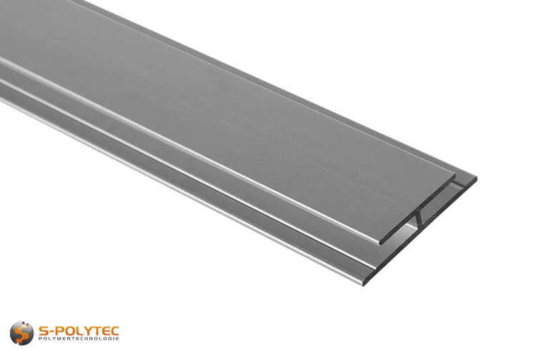 The solid aluminium connecting profiles are suitable for panel thicknesses up to 3mm