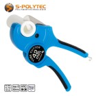 The Högert pipe cutter for plastic pipes and aluminium composite pipes is suitable for pipe diameters up to 42mm.