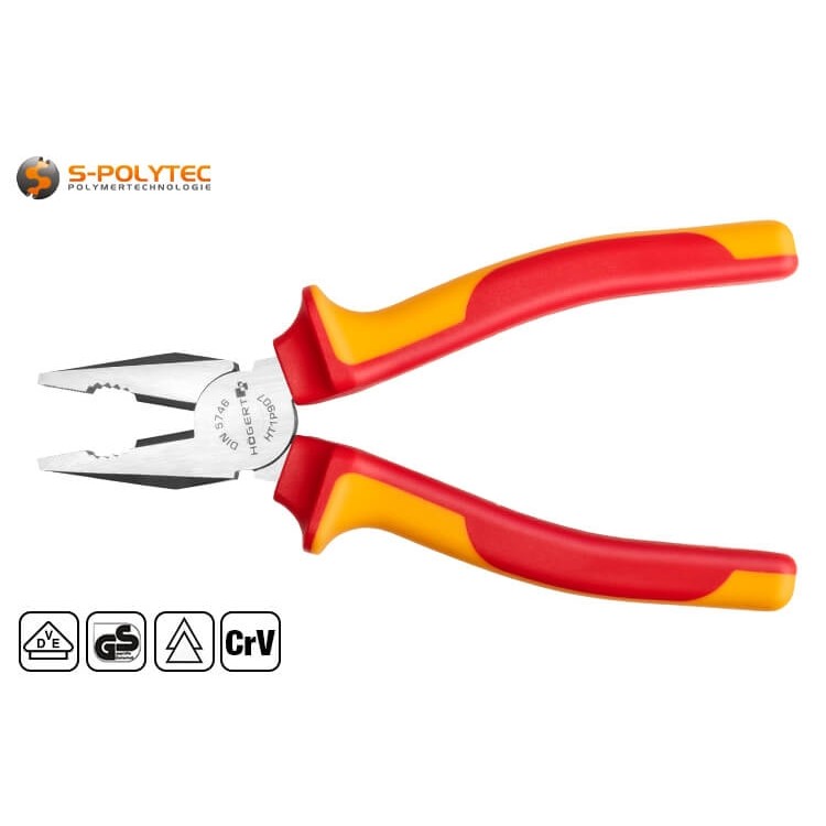 The VDE combination pliers are optionally available in 160mm, 180mm or 200mm overall length